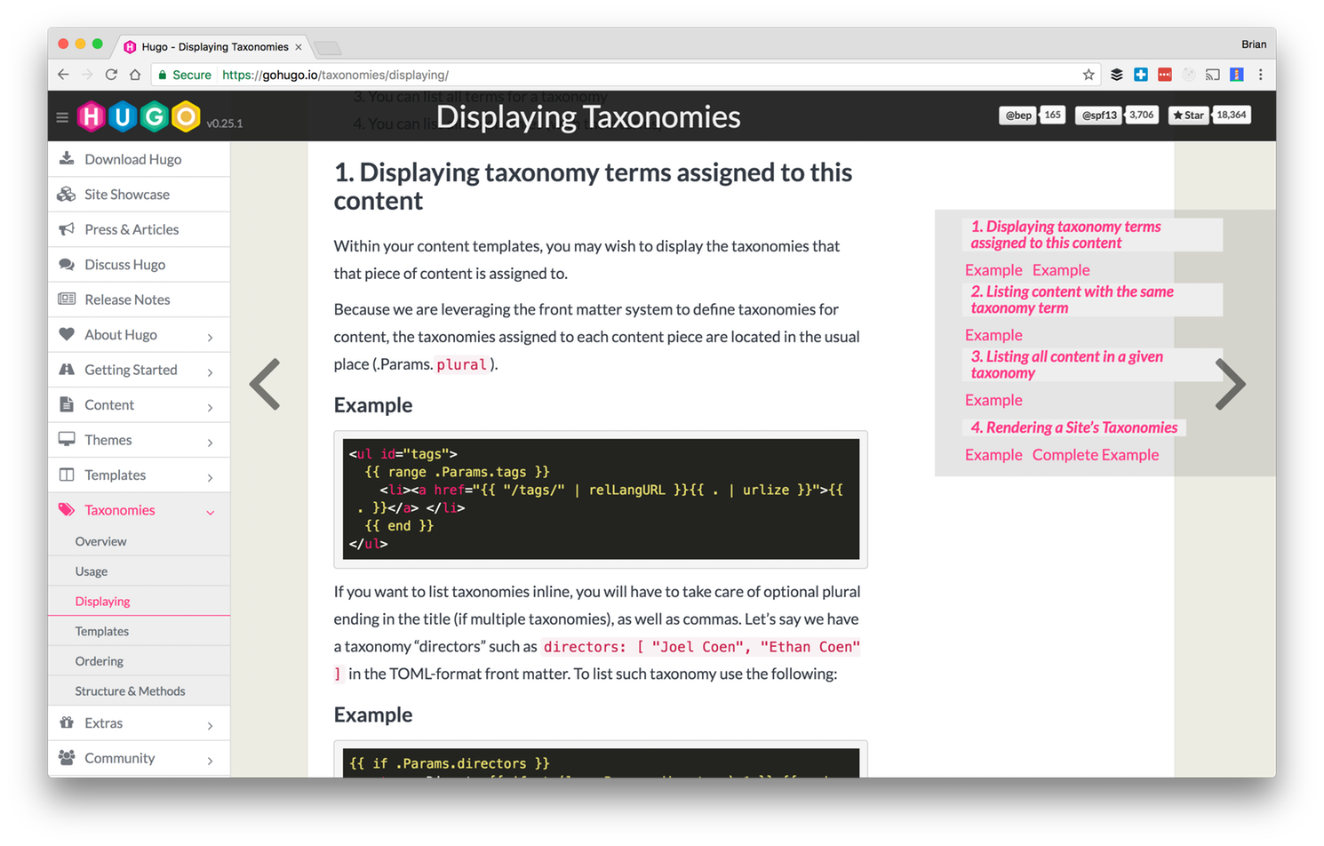 hugo documentation